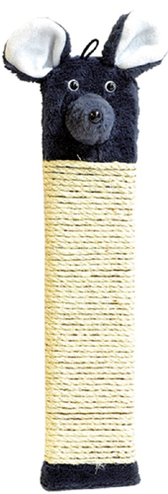 Когтеточка для кошек ЗООНИК Мышь, веревка сизаль (51*11*2 см)
