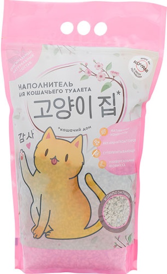 Наполнитель впитывающий бентонитовый для кошек KOYANI Кошачий дом (2,8 л)