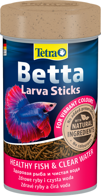 Корм для лабиринтовых и бойцовых рыб TETRA Betta Larva Sticks , палочки (100 мл)