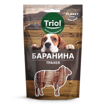 Лакомство для собак мелких пород TRIOL Planet food Трахея Баранина (30 г)