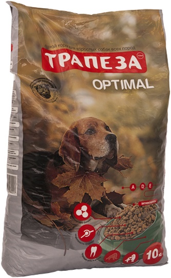 Корм сухой для собак ТРАПЕЗА Optimal (10 кг)