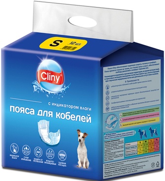 Пояса впитывающие для кобелей ЭКОПРОМ Cliny (S)