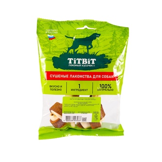 Лакомство для собак мелких пород TITBIT Лакомый кусочек Кость узловая №2 с мясом курицы (2 шт)