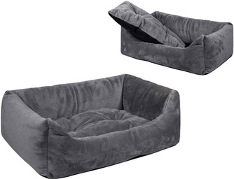 Лежак для собак ZOOM Lion прямоугольный пухлый с подушкой (103*75*27 см)