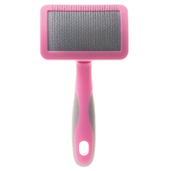 Пуходерка для кошек и собак DELIGHT Rose малая  пластик мягкий корд