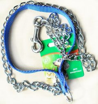 Поводок-цепь для собак TRIOL с нейлоновой ручкой (1,1 м/2,5 см)