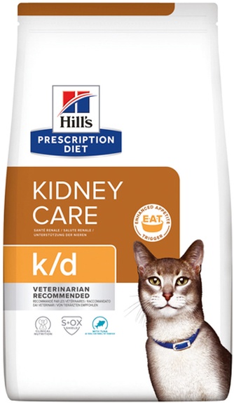 Корм сухой для кошек HILL'S Prescription Diet K/D здоровье почек, тунец (1,5 кг)