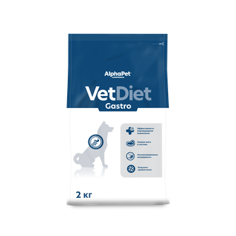 Корм сухой для взрослых собак AlphaPet Vet Diet Gastro при острых расстройствах пищеварения (2 кг)