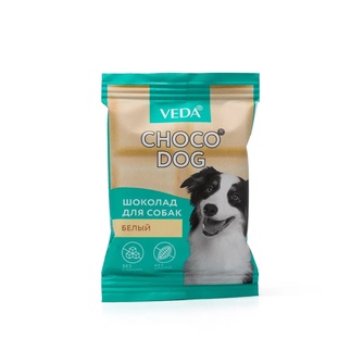 Лакомство для собак мелких пород VEDA Choco Dog Шоколад белый (15 г)