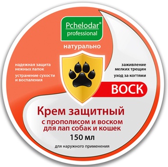 Крем для лап PCHELODAR защитный с прополисом и воском (150 г)