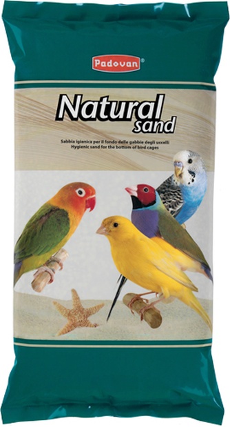Наполнитель кварцовый для птиц PADOVAN Natural sand litter гигиенический гранулят (5 кг)
