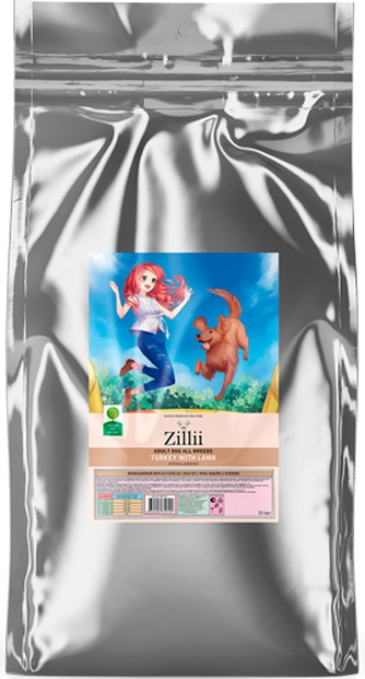 Корм сухой для взрослых собак мелких пород ZILLI Adult Dog Small Breed с индейкой и ягненком (15 кг)