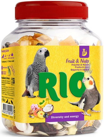 Лакомство для птиц RIO Смесь фруктов и орехов (160 г)