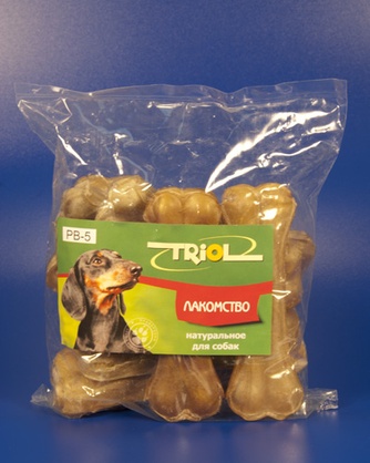 Лакомство для собак мелких пород TRIOL Кость из жил (12,5 см)