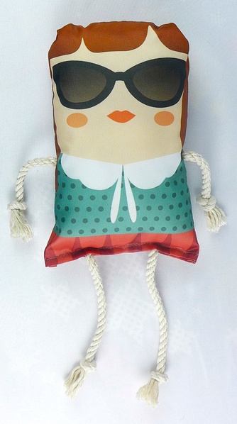 Игрушка для собак XODY Борисовна в очках малая (18*11*5 см)