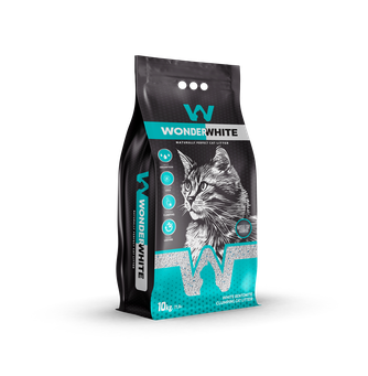Наполнитель комкующийся бентонитовый для кошек WONDER WHITE Marseille Soap с ароматом марсельского мыла (10 кг)