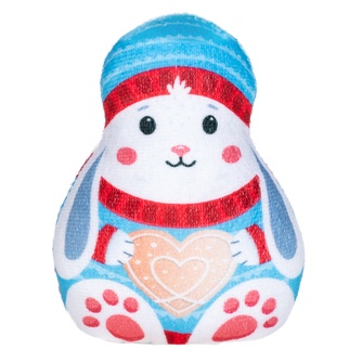 Игрушка для кошек FANCY PETS новогодний зайка (11 см)