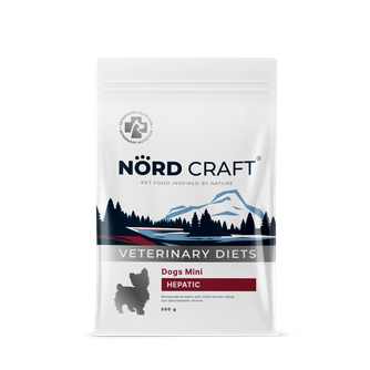 Корм сухой для собак мелких пород NORD CRAFT Dogs Mini Hepatic при заболеваниях печени (500 г)
