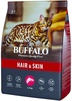 Полнорационный сухой корм Mr. Buffalo с лососем для взрослых кошек и котов с чувствительной кожей. Содержит высококачественные ингредиенты и все необ…