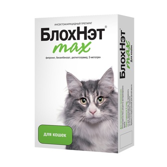 Капли для кошек БЛОХНЭТ max инсектоакарицидные (0,5 мл/2 пипетки)