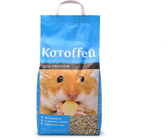 Наполнитель впитывающий древесный для грызунов КОТОFFЕЙ (18 л)