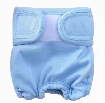 Подгузник для кобелей ZOO Няня синий, размер M (40x45 см)