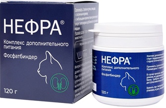 Кормовая Добавка для кошек и собак НЕФРА (120 г)