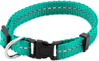 Ошейник для собак SAIVAL Рефлекс светоотражающий зеленый (XXS/10мм/20см)