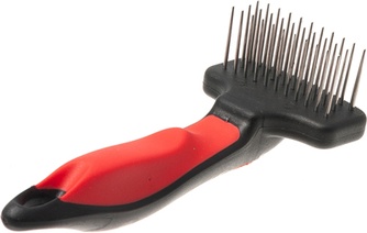 Расческа-грабли для кошек и собак HELLO PET узкие, трехрядные, особопрочные,  длинный зуб (2*6 см) Расческа-грабли для кошек и собак HELLO PET узкие, трехрядные, особопрочные,  длинный зуб (2*6 см)