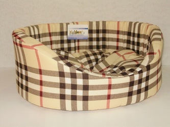 Лежак для кошек и собак БОБРОВЫЙ ДВОРИК №9 с бортиком (105*69*24 см)