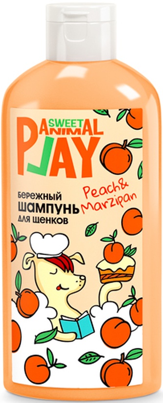 Шампунь для котят и щенков ANIMAL PLAY Sweet бережный Персиковый марципан (300 мл)