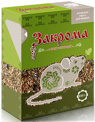 Корм сухой для мышей ЗАКРОМА Кормовая смесь (0,85 кг)