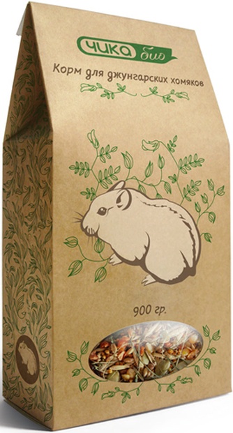 Корм сухой беззерновой для джунгарских хомяков ЧИКА Био (0,9 кг)