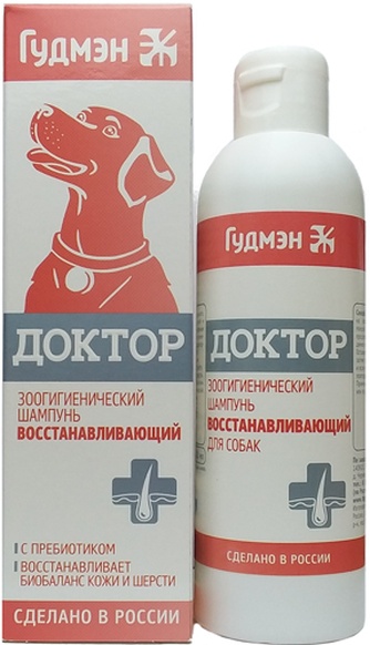Шампунь для собак ГУДМЭН Доктор зоогигиенический восстанавливающий (200 мл)
