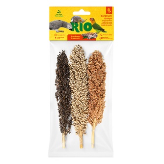 Лакомство для средних и крупных попугаев RIO Сорго в колосьях (3 шт/175 г)