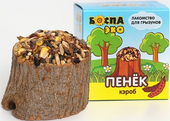Лакомство для грызунов БОСПА ЭКО Пенек кэроб (80 г)