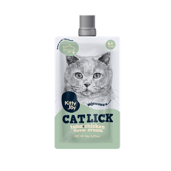 Лакомство для кошек KITTY JOY Крем-пюре с тунцом и курицей (90 г)