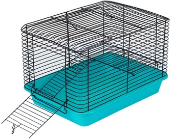 Клетка для грызунов ECO Джуниор-1  бирюзовая (33*24*21 см)
