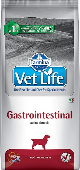Корм сухой для собак FARMINA 4373 Vet Life Gastrointestinal лечение заболеваний жкт (12 кг)