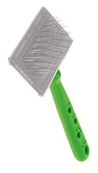 Пуходерка для кошек и собак ЗООНИК малая без капли металлическая (5,5*6,7 см)