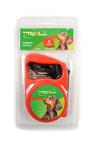 Рулетка для собак до 12 кг TRIOL (5 м)