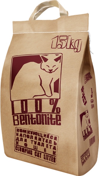 Наполнитель комкующийся бентонитовый для кошек ЛИДИНГ (15 кг)