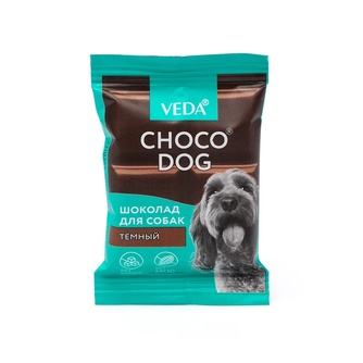 Лакомство для собак мелких пород VEDA Choco Dog Шоколад темный (15 г)