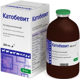Раствор для животных KRKA Катобевит для инъекций (100 мл)