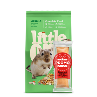 Корм сухой для песчанок LITTLE ONE + бисквит (400 г + 11 г)