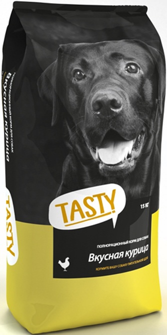 Корм сухой для собак TASTY 52 TS 800 курица (15 кг)