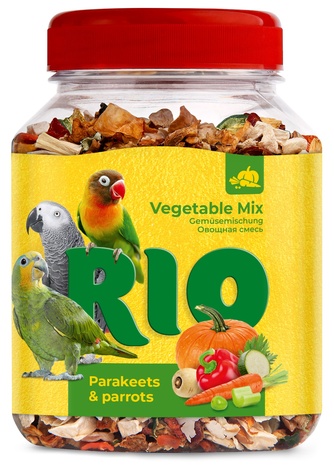 Лакомство для средних и крупных попугаев RIO Овощная смесь (150 г)