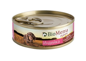 Корм влажный для щенков BIOMENU Puppy с индейкой (100 г)