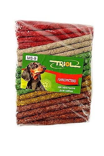 Лакомство для собак мелких пород TRIOL Палочки Микс (100 шт)