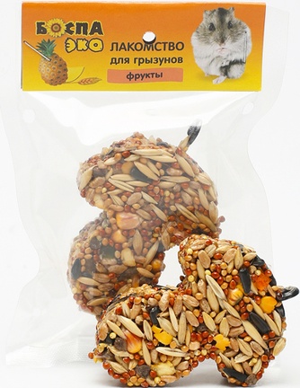 Лакомство для грызунов БОСПА ЭКО Грибок фрукты (40 г)